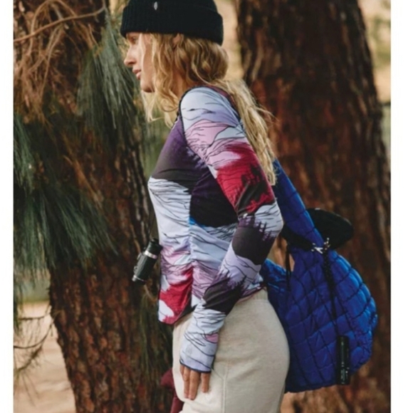 FP MOVEMENT by Free People Right On Run Long Sleeve Layer Tee•Size L•NWOT! - Picture 9 of 11